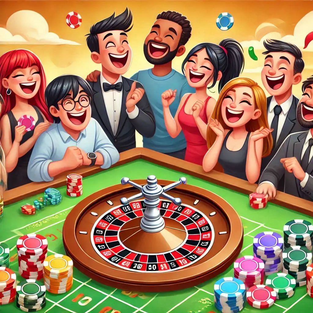 persone che giocano alla roulette GOLDENVEGAS CASINO